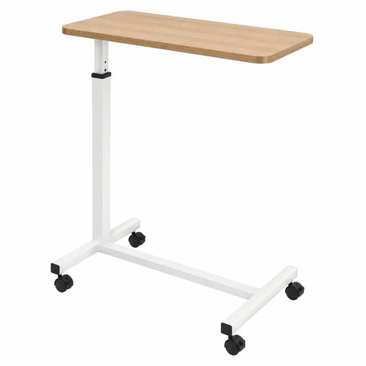 Biurko metalowe z blatem MDF na kółkach 80x40 cm